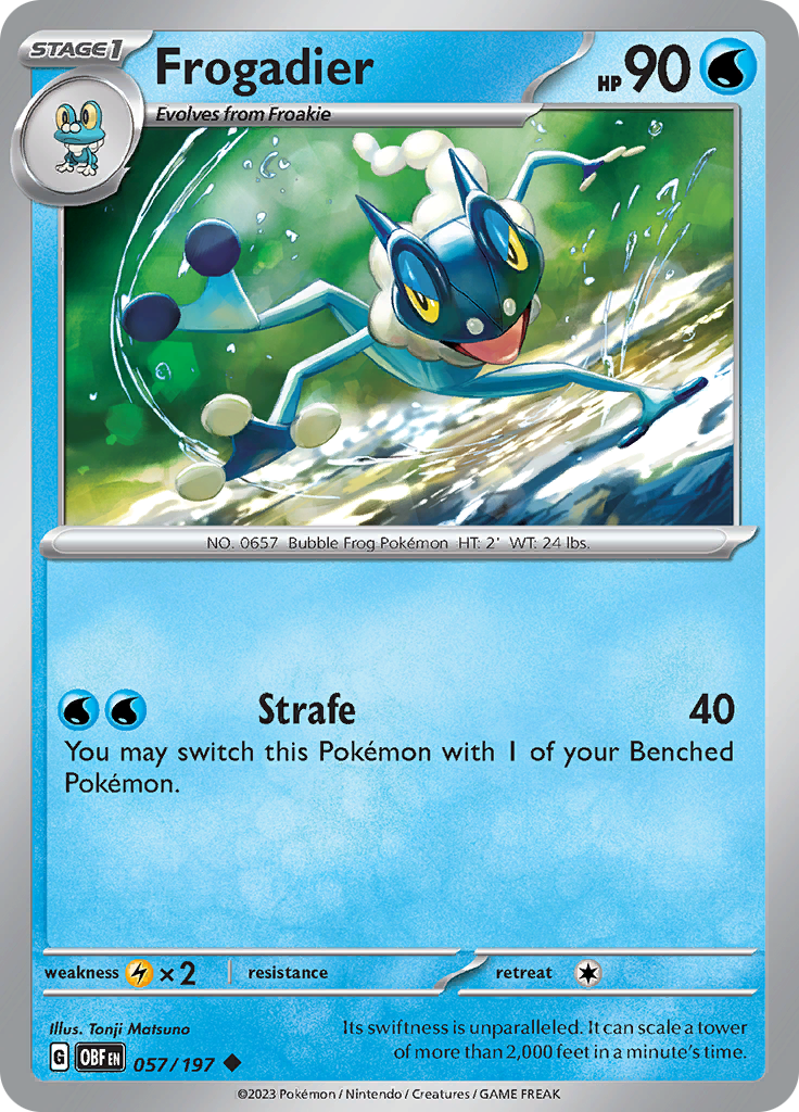 Frogadier (057/197) [Scarlet & Violet: Obsidian Flames] | Good Games North