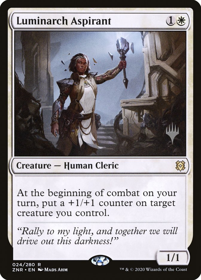 Luminarch Aspirant (Promo Pack) [Zendikar Rising Promos] | Good Games North