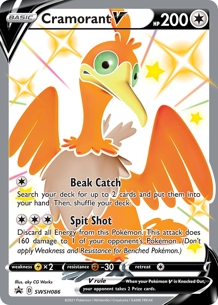 Cramorant V (SWSH086) (Jumbo Card) [Sword & Shield: Black Star Promos] | Good Games North