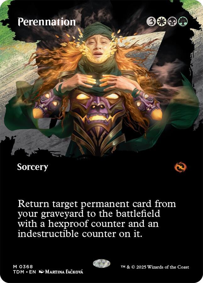 Perennation Borderless (Tarkir: Dragonstorm)  - Foil | Good Games North