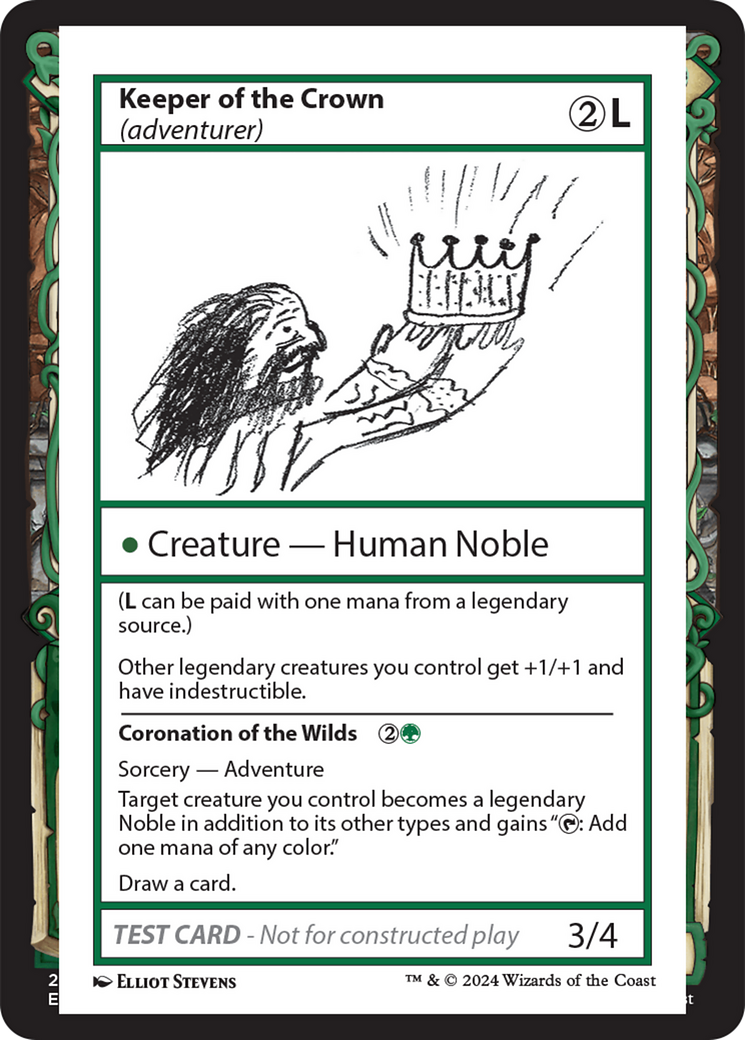 Keeper of the Crown (adventurer) [Mystery Booster 2 Playtest Cards] | Good Games North