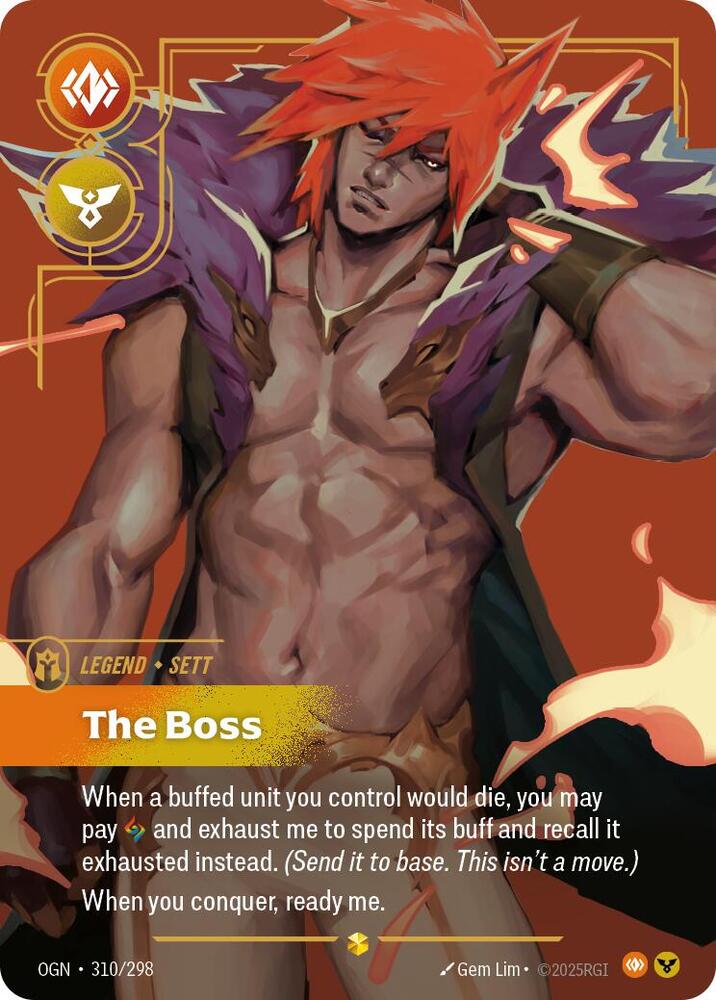 Sett - The Boss 310/298 (Origins)  - Foil | Good Games North