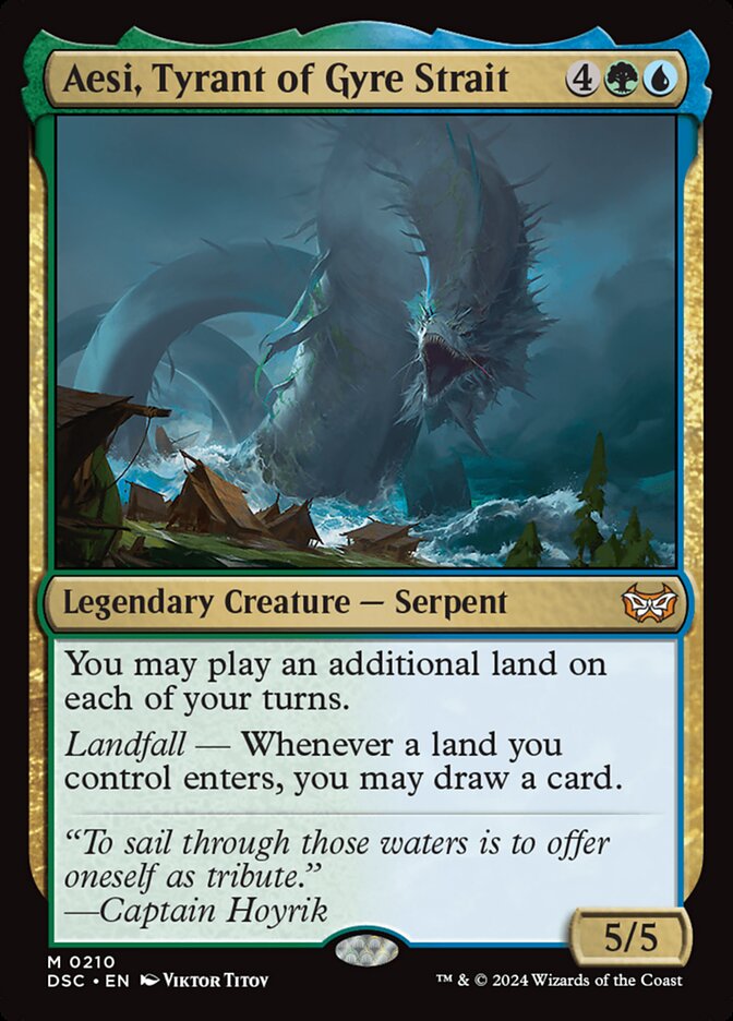 Aesi, Tyrant of Gyre Strait 210/40 (Commander: Duskmourn: House of Horror)  | Good Games North