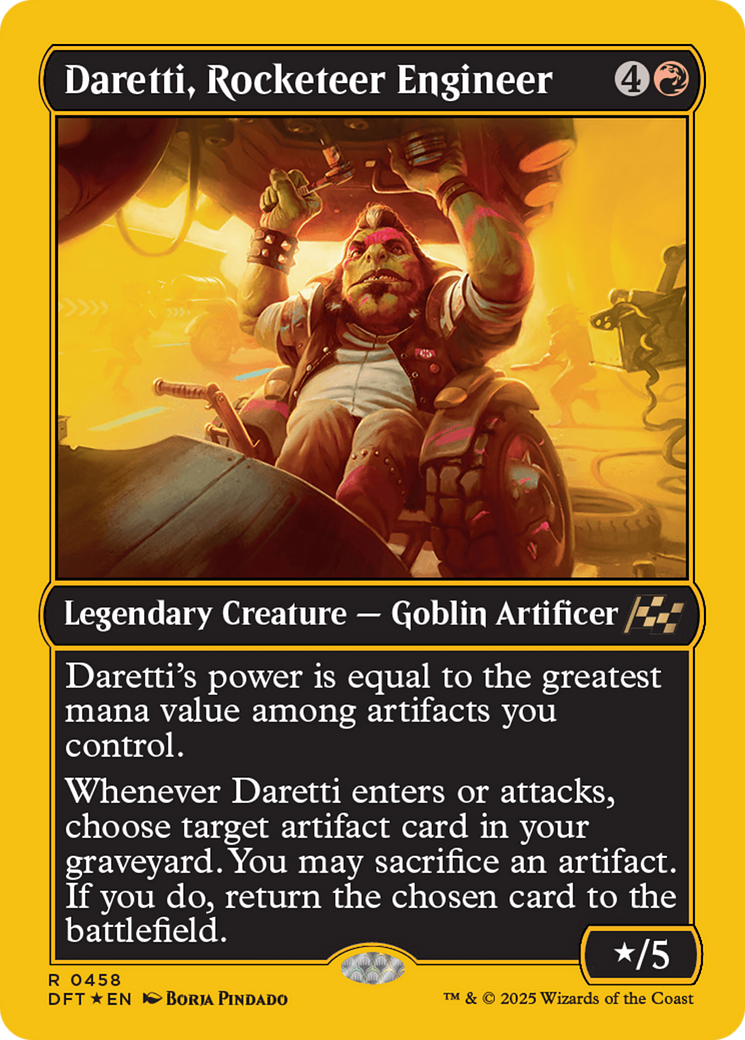 Daretti, Rocketeer Engineer (First-Place Foil) [Aetherdrift] | Good Games North