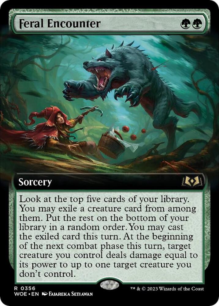 Feral Encounter 356/276 (Wilds of Eldraine)  - Extended Art Foil | Good Games North
