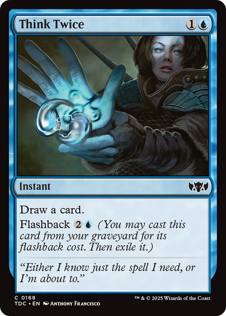 Think Twice [Tarkir: Dragonstorm Commander] | Good Games North