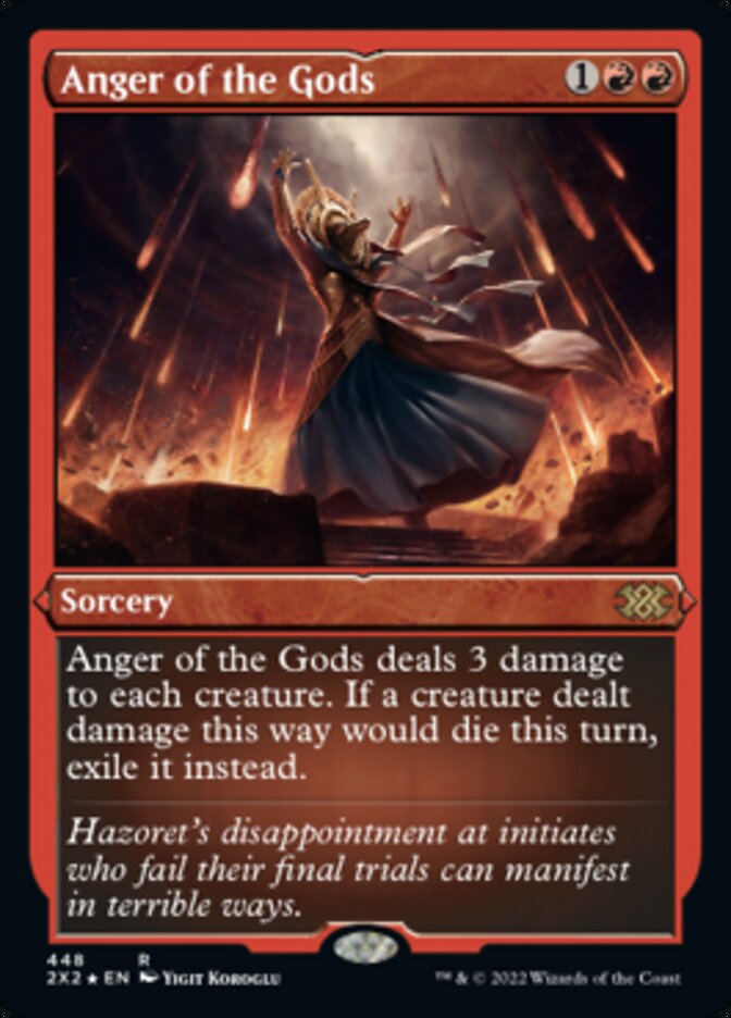 Anger of the Gods (Foil Etched) [Double Masters 2022] | Good Games North