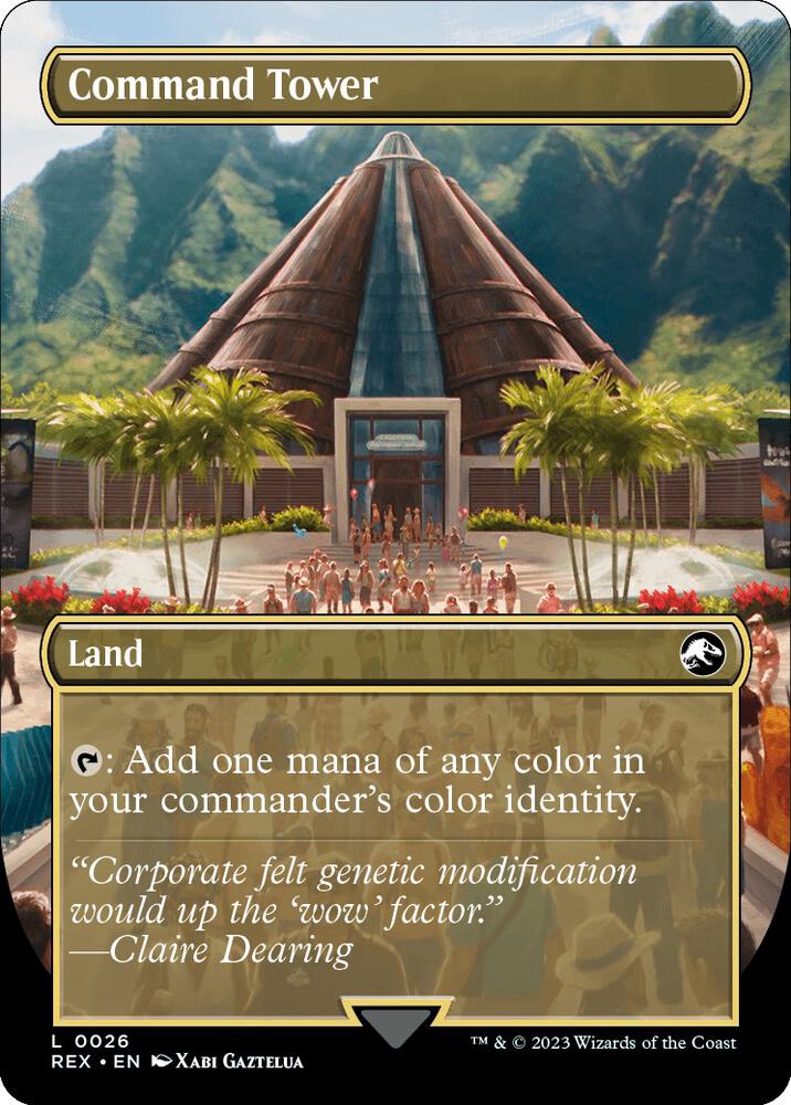 Command Tower 26 (Universes Beyond: Jurassic World Collection)  - Borderless | Good Games North