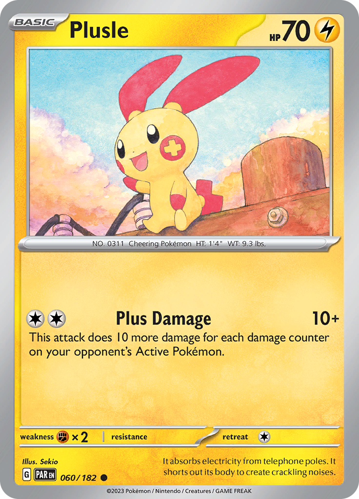 Plusle (060/182) [Scarlet & Violet: Paradox Rift] | Good Games North