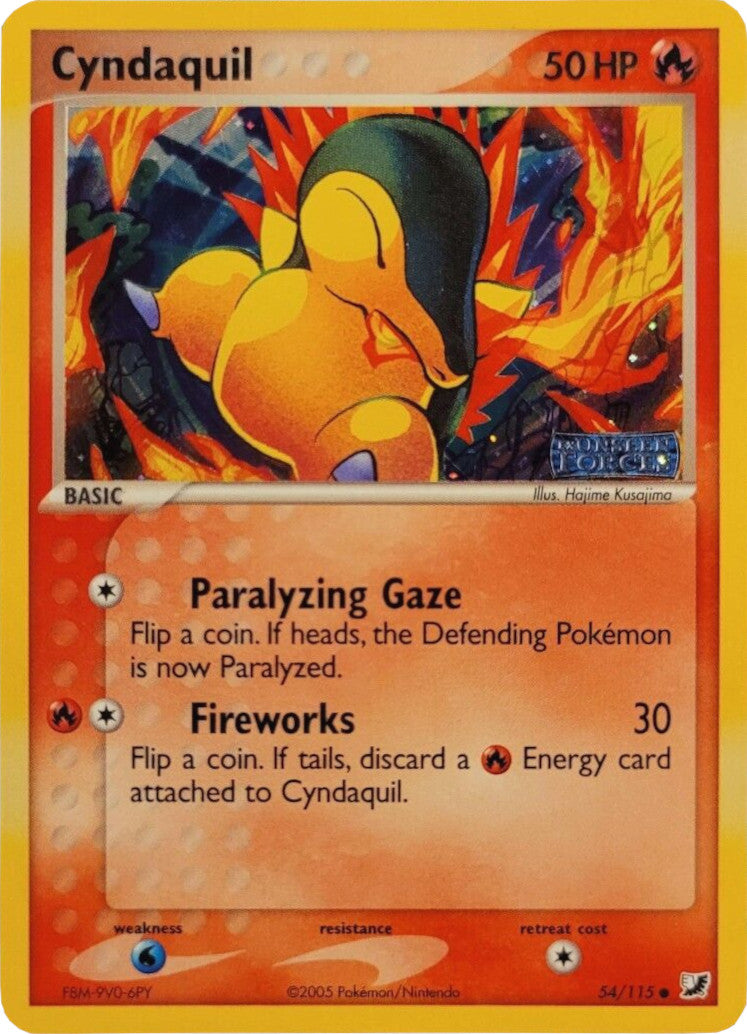 Cyndaquil (54/115) (Stamped) [EX: Unseen Forces] | Good Games North