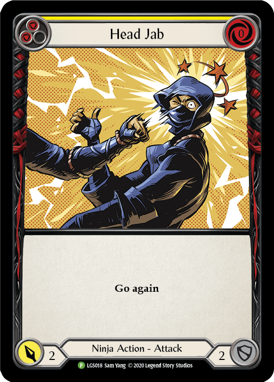 Head Jab (Yellow) [LGS018] (Promo)  Rainbow Foil | Good Games North