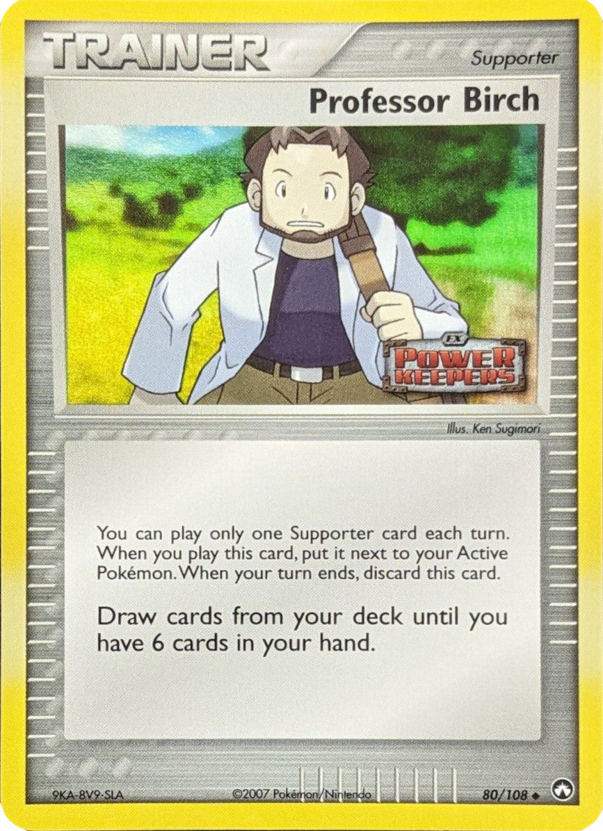 Professor Birch (80/108) (Stamped) [EX: Power Keepers] | Good Games North