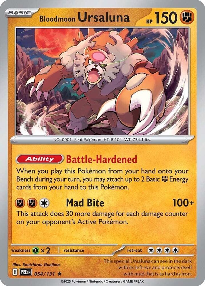 Bloodmoon Ursaluna (054/131) [Scarlet & Violet: Prismatic Evolutions] | Good Games North