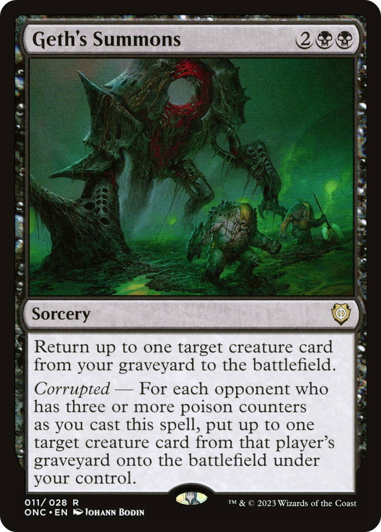 Geth's Summons [Phyrexia: All Will Be One Commander] | Good Games North