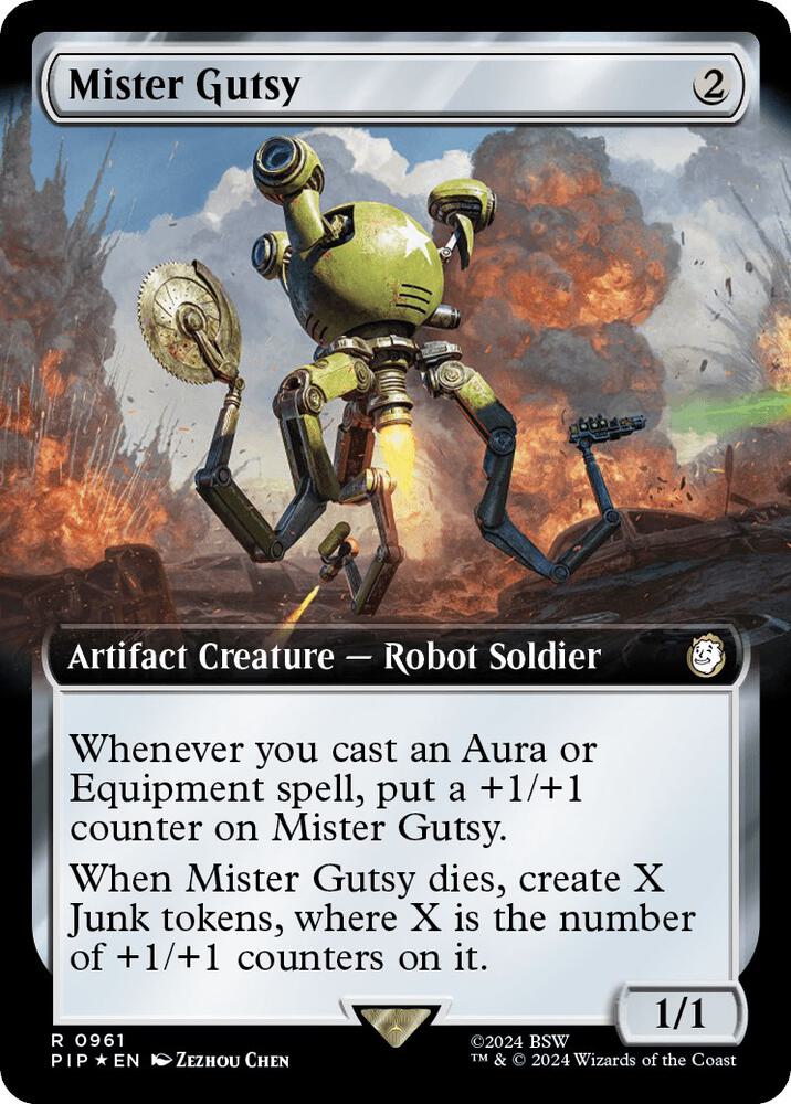 Mister Gutsy Extended Art Surge Foil (Universes Beyond: Fallout)  - Foil | Good Games North