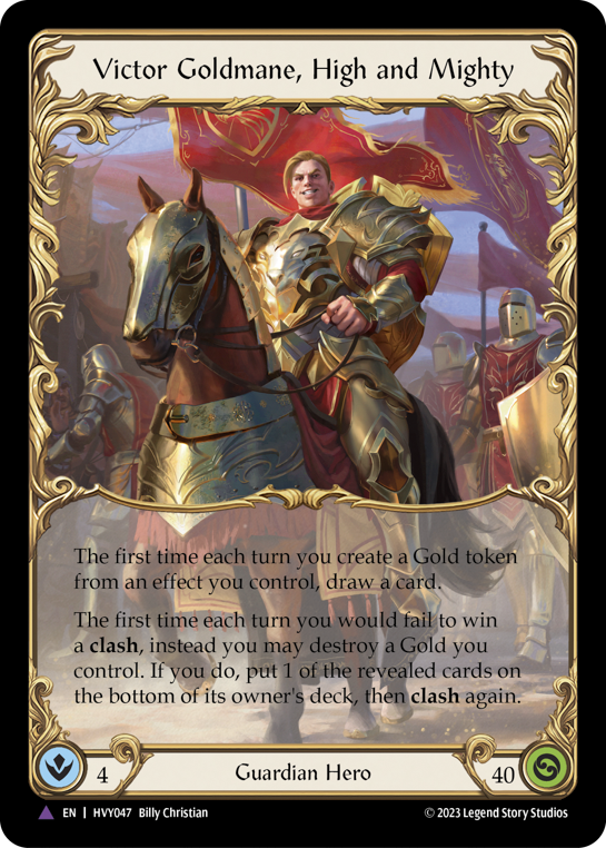 Victor Goldmane, High and Mighty (Marvel) [HVY047] (Heavy Hitters)  Cold Foil | Good Games North