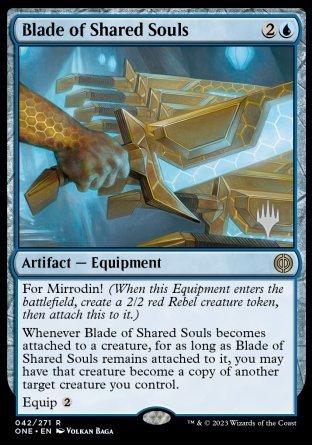 Blade of Shared Souls (Promo Pack) [Phyrexia: All Will Be One Promos] | Good Games North