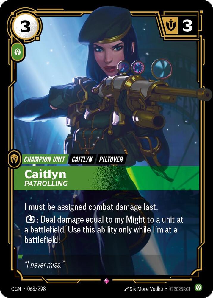 Caitlyn Patrolling (Origins)  - Foil | Good Games North