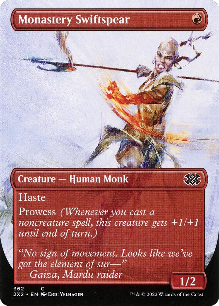 Monastery Swiftspear Borderless (Double Masters 2022)  - undefined | Good Games North