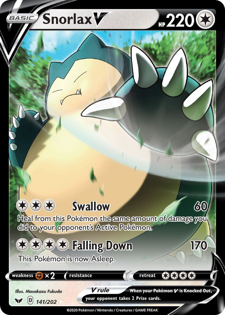 Snorlax V (141/202) [Sword & Shield: Base Set] | Good Games North