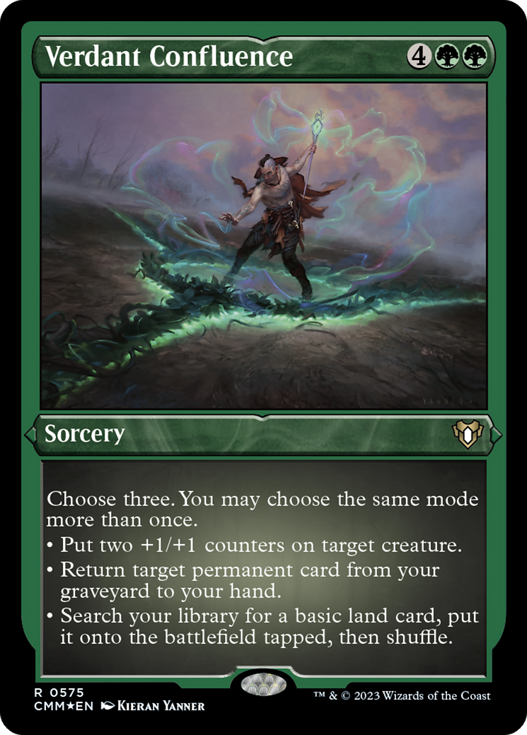 Verdant Confluence (Foil Etched) [Commander Masters] | Good Games North