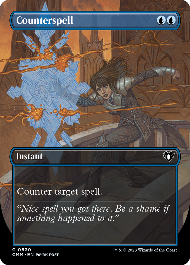 Counterspell (Borderless Alternate Art) [Commander Masters] | Good Games North