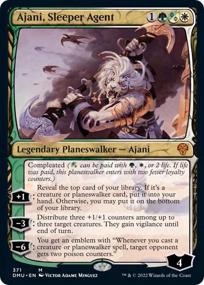 Ajani Sleeper Agent 371 (Dominaria United)  - Foil | Good Games North