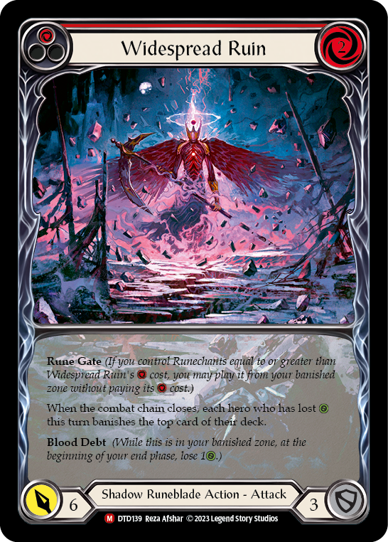 Widespread Ruin (Extended Art) [DTD139] (Dusk Till Dawn)  Rainbow Foil | Good Games North