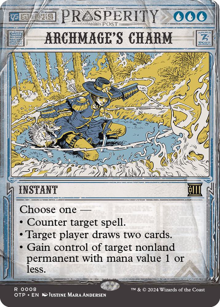 Archmages Charm 8 (Outlaws of Thunder Junction: Breaking News)  - Showcase Foil | Good Games North