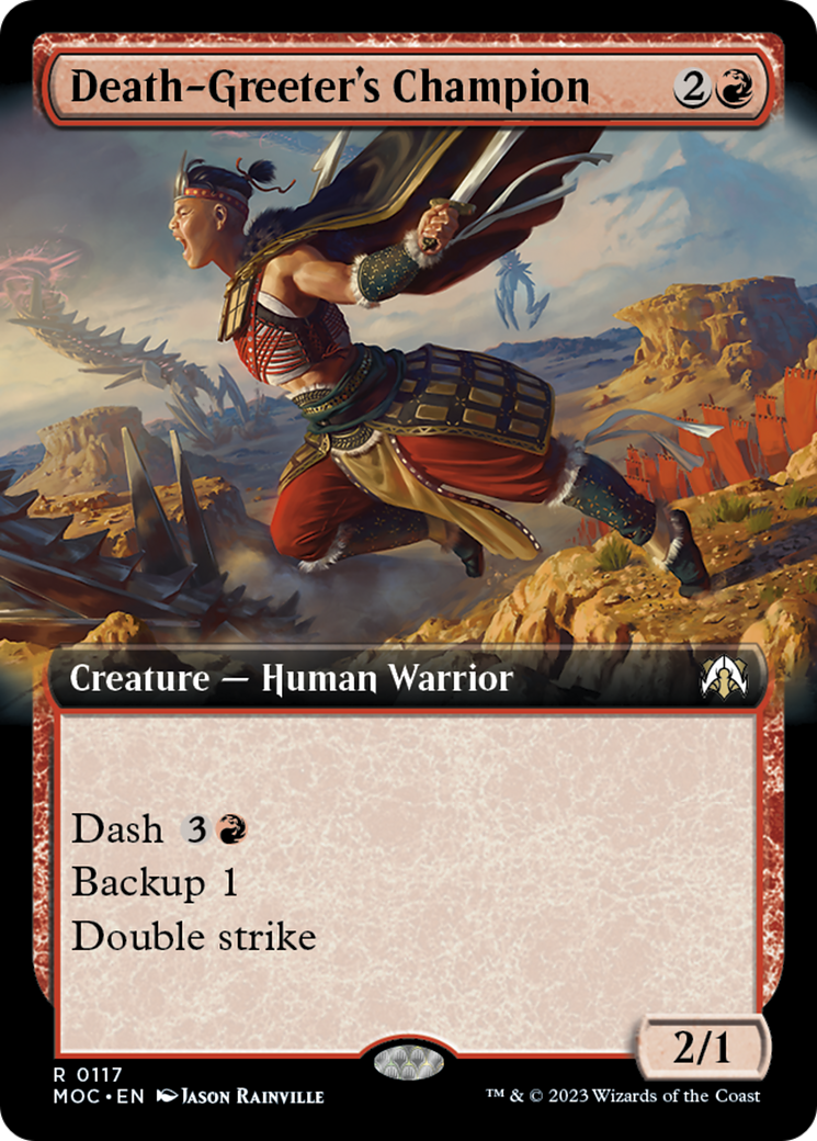 Death-Greeter's Champion (Extended Art) [March of the Machine Commander] | Good Games North