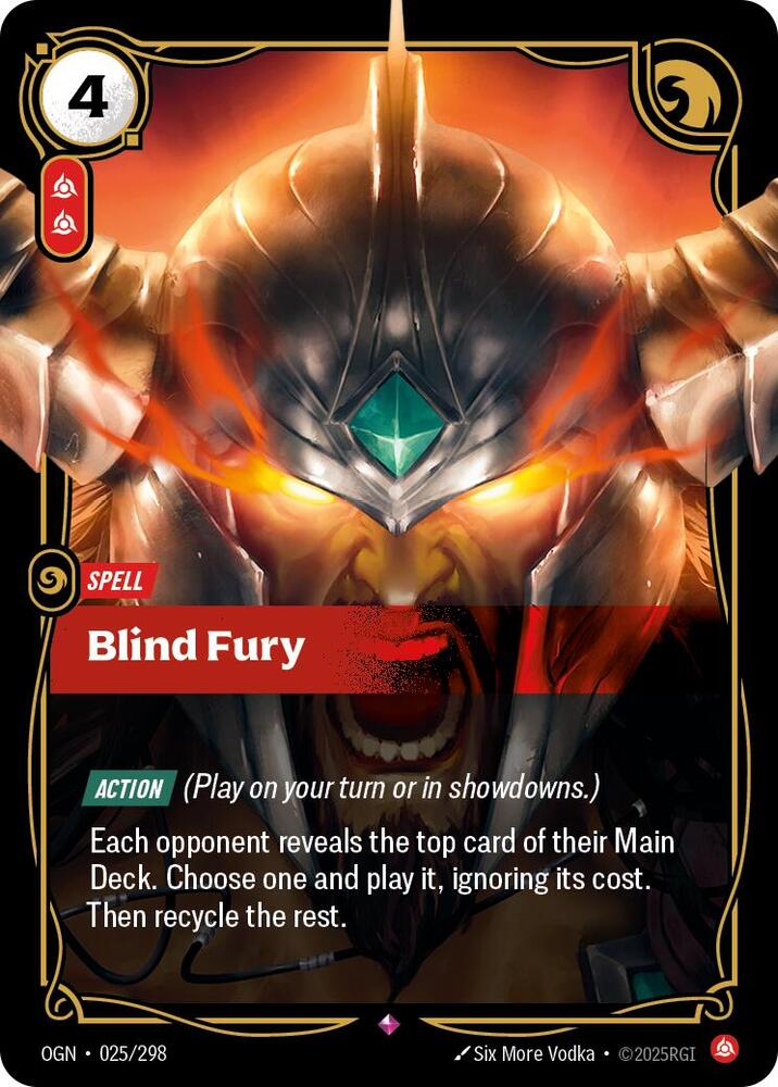 Blind Fury (Origins)  - Foil | Good Games North