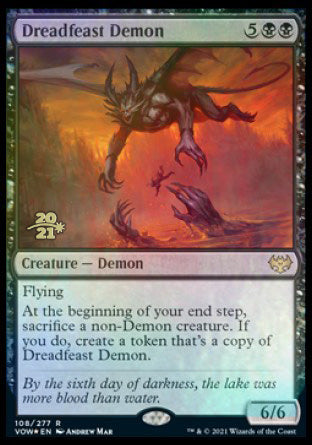 Dreadfeast Demon [Innistrad: Crimson Vow Prerelease Promos] | Good Games North
