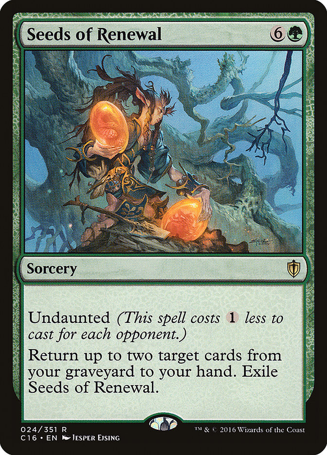Seeds of Renewal (Commander 2016)  | Good Games North