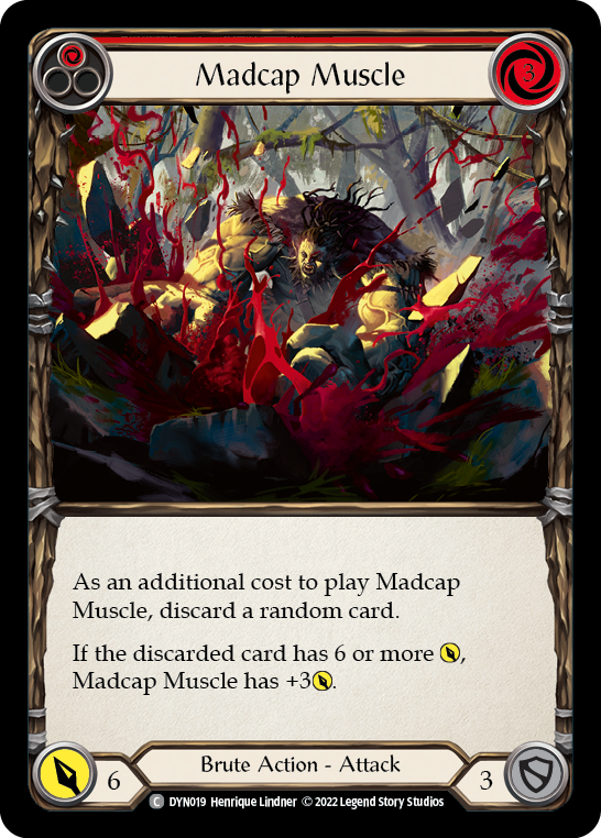 Madcap Muscle (Red) [DYN019] (Dynasty)  Rainbow Foil | Good Games North