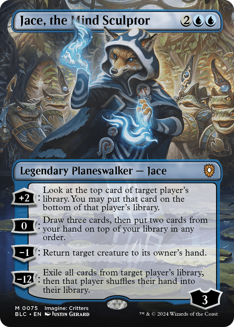 Jace, the Mind Sculptor (Borderless) [Bloomburrow Commander] | Good Games North