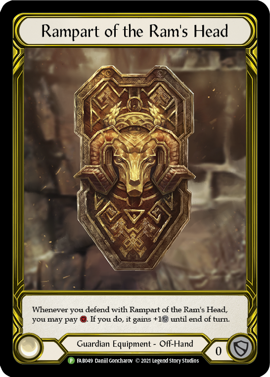 Rampart of the Ram's Head (Golden) [FAB049] (Promo)  Cold Foil | Good Games North