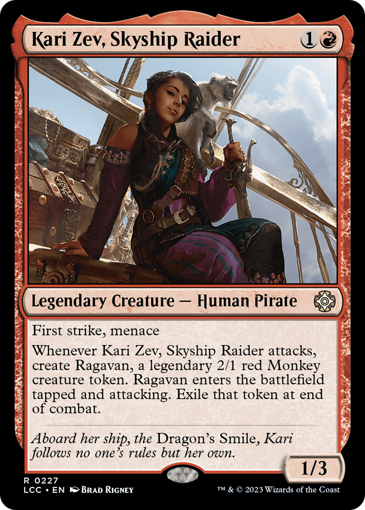 Kari Zev, Skyship Raider [The Lost Caverns of Ixalan Commander] | Good Games North