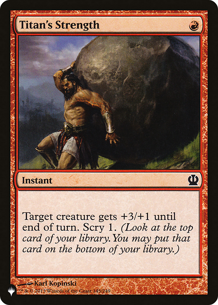 Titan's Strength [The List] | Good Games North