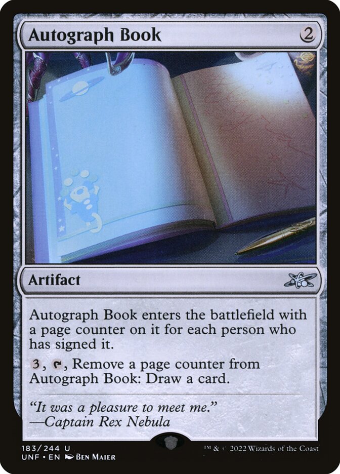 Autograph Book (Unfinity)  - undefined | Good Games North