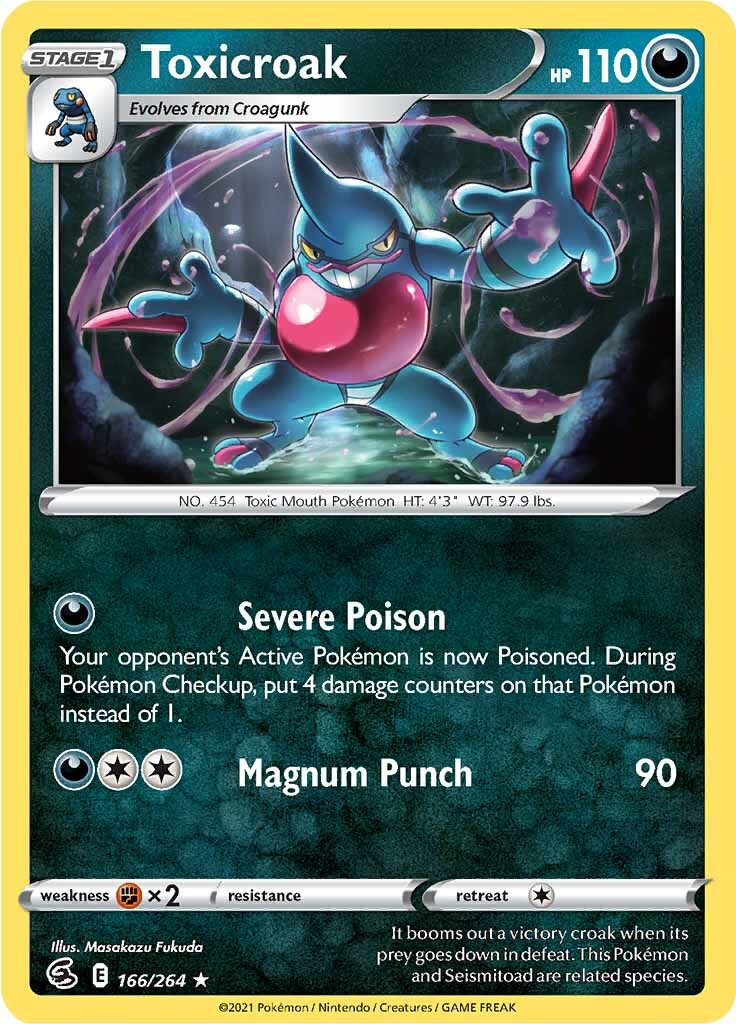 Toxicroak (166/264) [Sword & Shield: Fusion Strike] | Good Games North