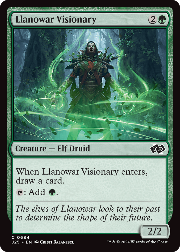 Llanowar Visionary [Foundations Jumpstart] | Good Games North