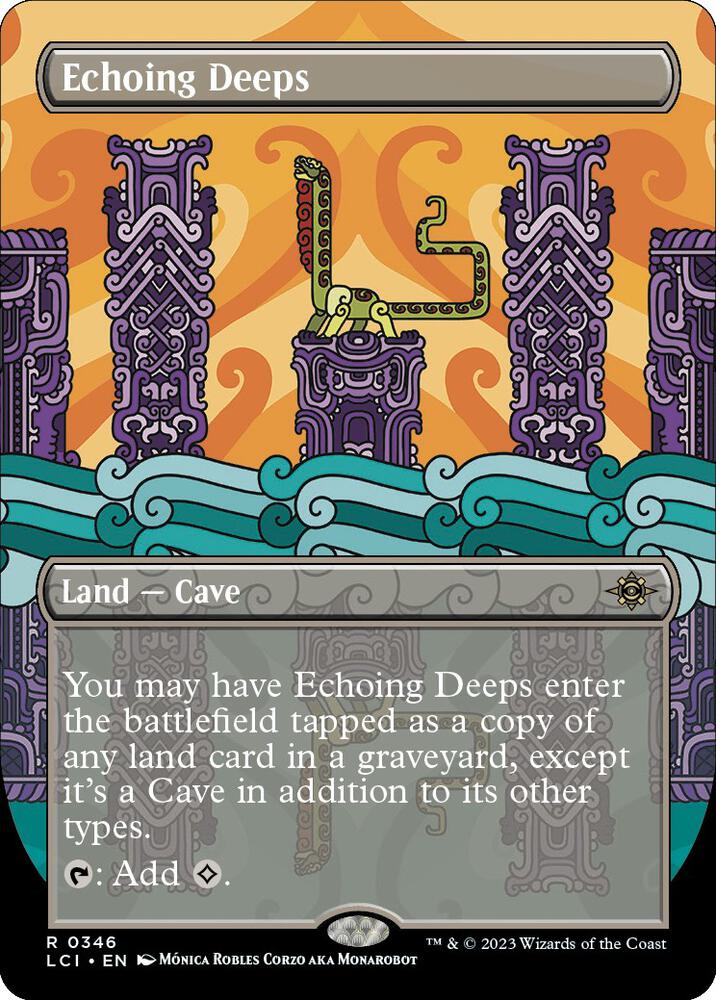 Echoing Deeps Borderless (The Lost Caverns of Ixalan)  - Foil | Good Games North