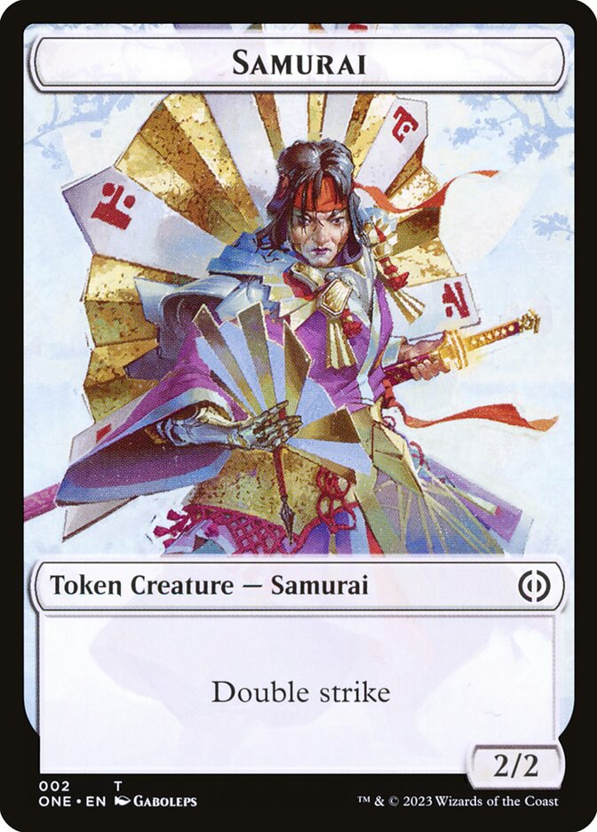 Phyrexian Goblin // Samurai Double-Sided Token [Phyrexia: All Will Be One Tokens] | Good Games North