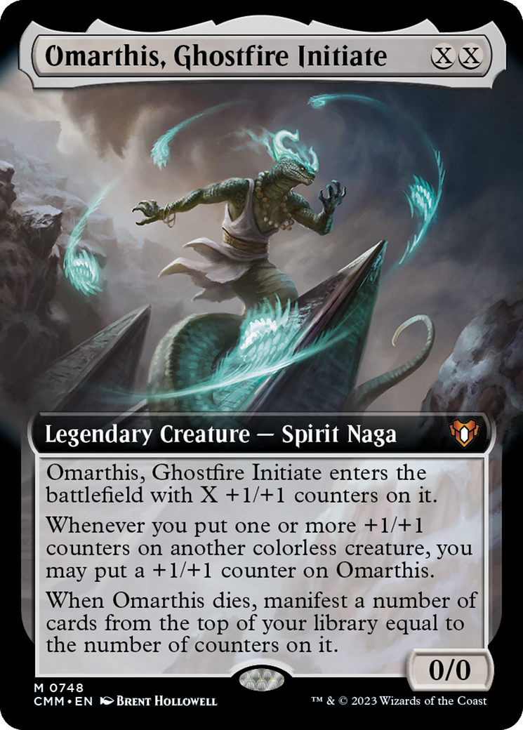 Omarthis, Ghostfire Initiate (Extended Art) [Commander Masters] | Good Games North