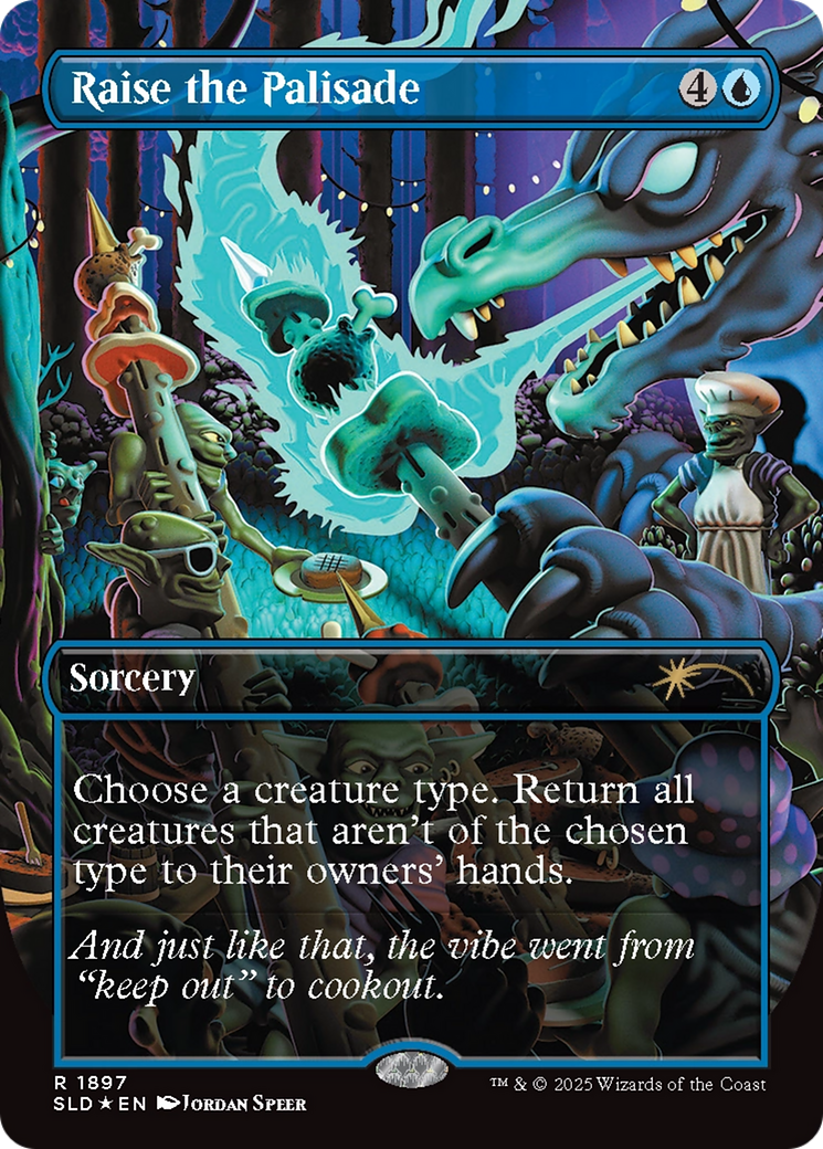 Raise the Palisade (Double Rainbow Foil) [Secret Lair Drop Series] | Good Games North