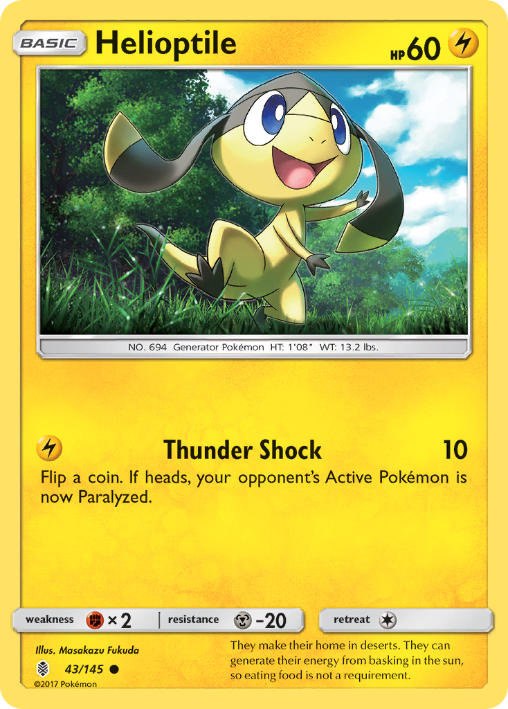 Helioptile (43/145) [Sun & Moon: Guardians Rising] | Good Games North