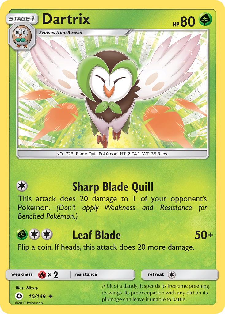 Dartrix (10/149) [Sun & Moon: Base Set] | Good Games North