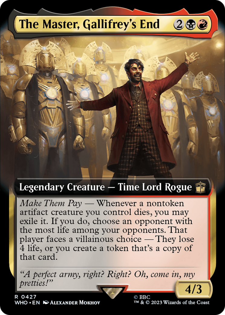 The Master, Gallifrey's End (Extended Art) [Doctor Who] | Good Games North