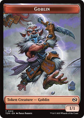 Dog // Goblin Double-Sided Token [Tarkir: Dragonstorm Commander Tokens] | Good Games North