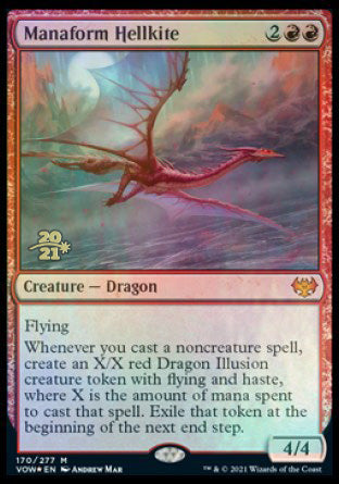Manaform Hellkite [Innistrad: Crimson Vow Prerelease Promos] | Good Games North